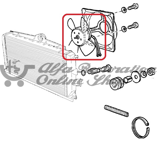 Alfa 33/Alfasud/Sprint Engine Radiator Fan (No PAS)