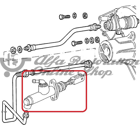 Alfa 75/Milano/SZ/RZ Clutch Master Cylinder (LHD/RHD)