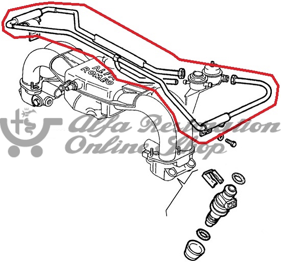 Alfa 33/145/146 1.4/1.5/1.6/1.7 IE 8V Fuel Rail