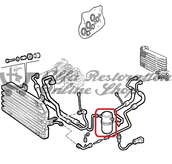 Alfa GTV/Spider 916 Series Air Conditioning Filter/Dryer (Phase 1)