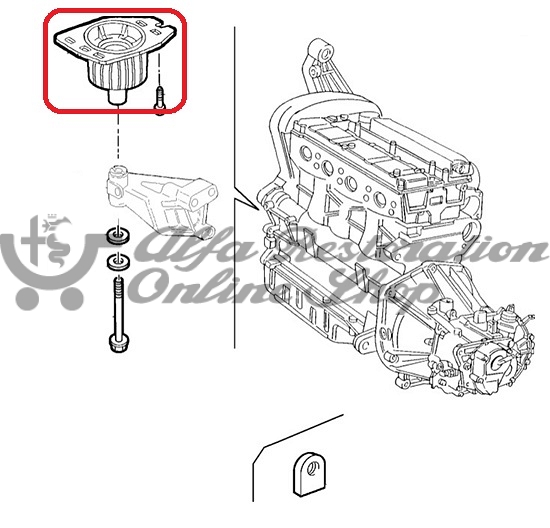 Alfa 147 1.6 Models Front Right Engine Mount (Engine Side)