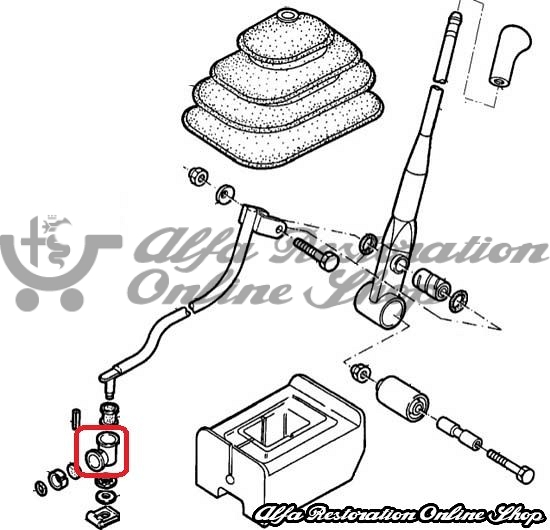 Alfa 33 907 Series Gearbox Selector Bracket