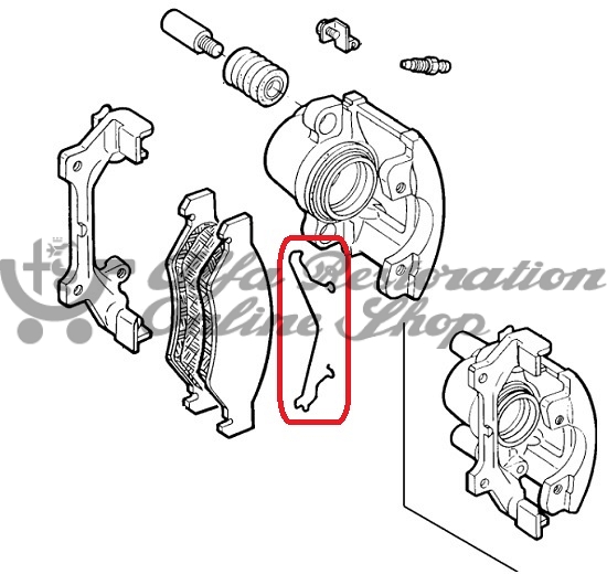 Alfa Romeo/Fiat/Lancia Front Caliper Retaining Spring