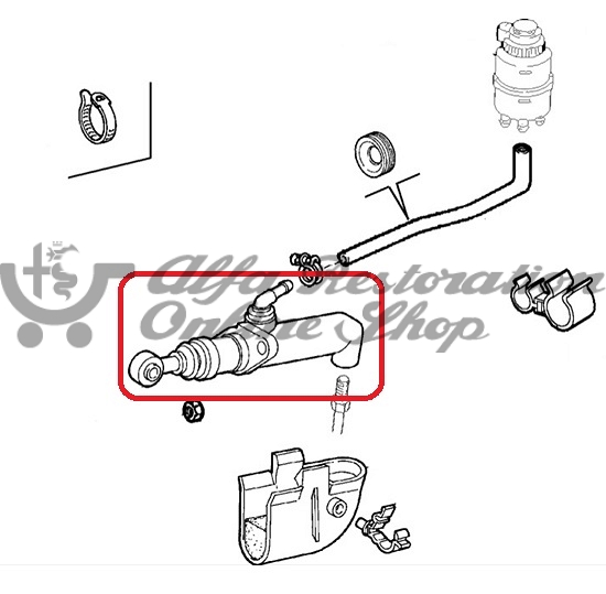 Alfa 166 LHD/164 RHD Clutch Master Cylinder