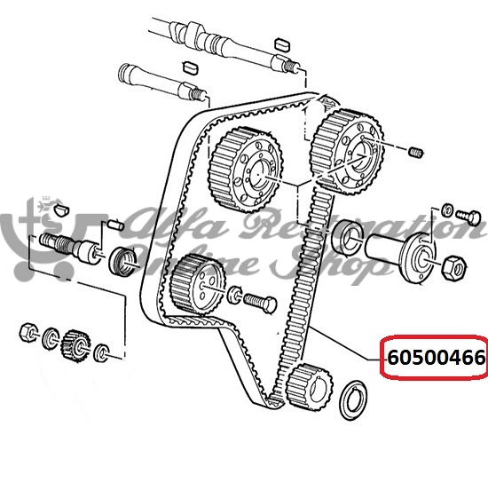 Alfa 155/164/GTV/Spider 2.0 V6 TB/3.0 V6 12V Timing Belt