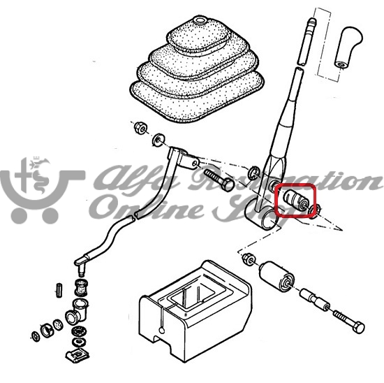 Alfa 33 907 Series Gear Lever Metal Bush