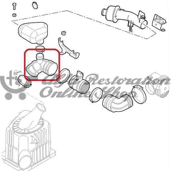 Alfa 159/Brera/Spider Air Filter Box Air Intake Sleeve/Pipe