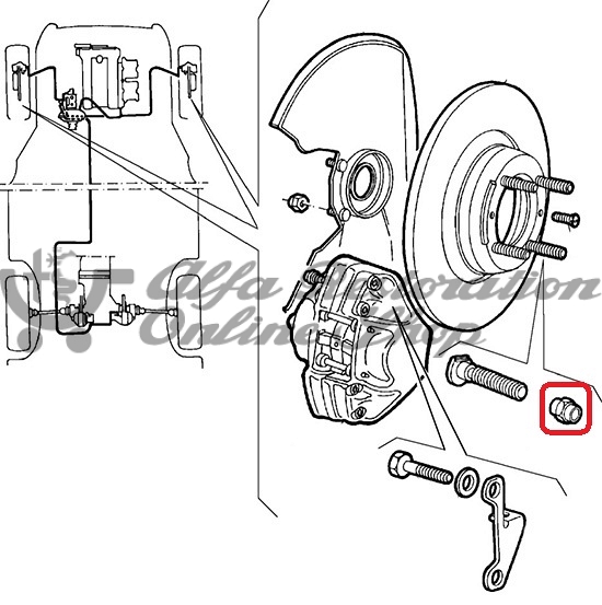 Alfa 75/Milano/SZ/RZ/Alfetta/Giulietta/Spider Wheel Nut