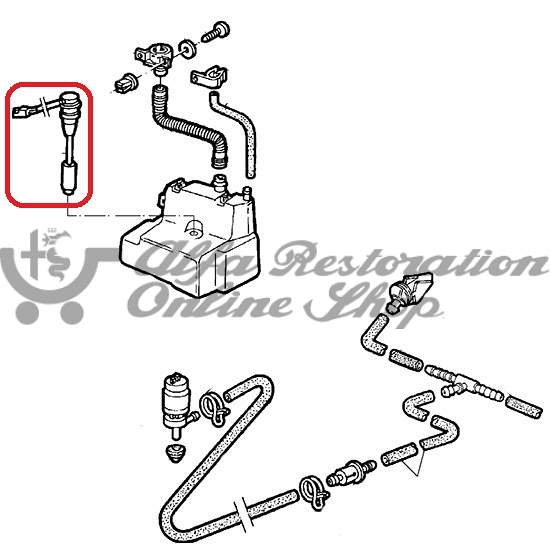 Alfa 75 1.8 IE/TB & 2.4TD Windscreen Washer Fluid Level Sensor