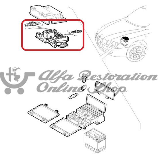 Alfa 147 1.9 JTD 8V/16V Battery Branch Terminal Control Unit