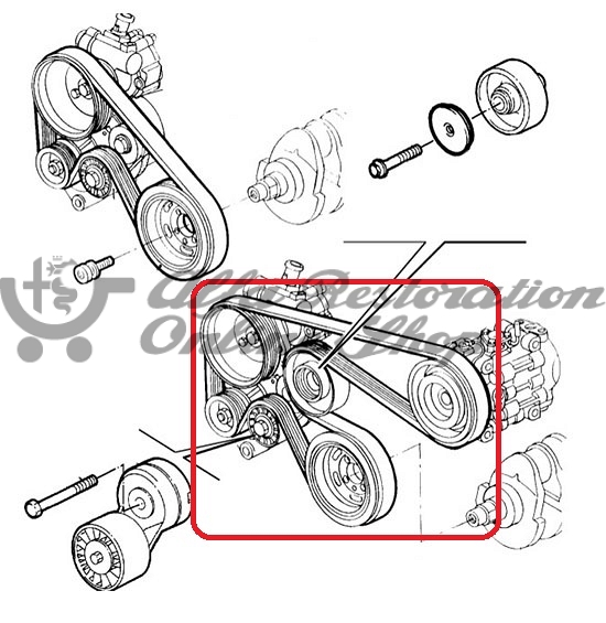 Alfa 145/146/155/GTV/Spider 2.0 Twin Spark Accessories Belt