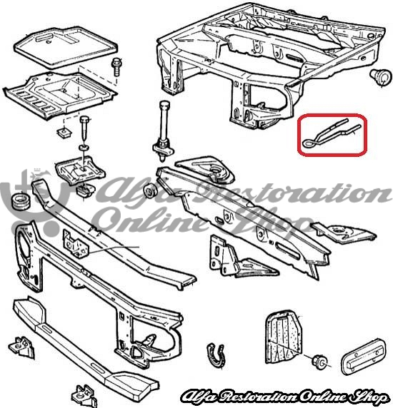 Alfa 33 907 Series Front Tow Hook