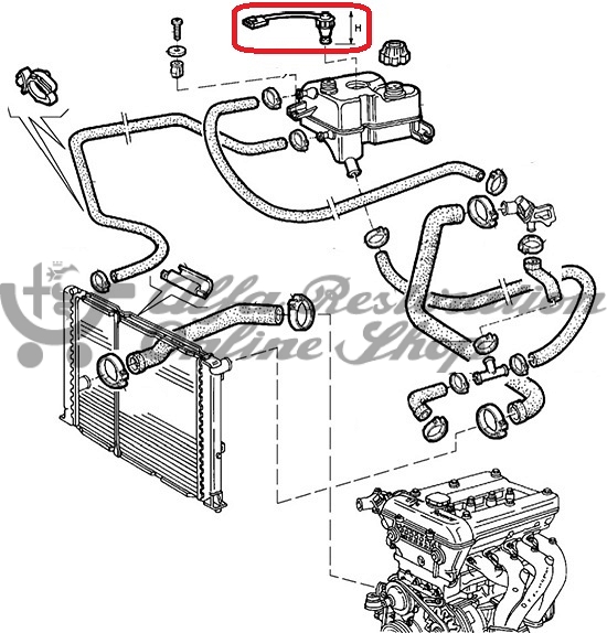 Alfa 75/Milano Coolant Level Sensor (114 mm)