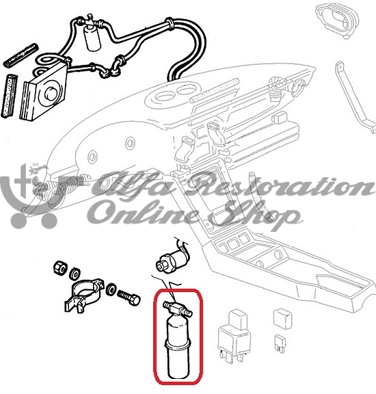 Alfa 33/75/Milano/SZ/RZ Air Conditioning Filter/Dryer