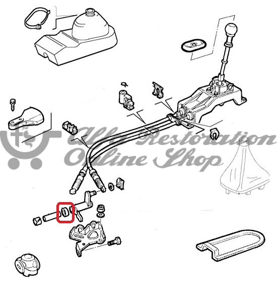 Alfa 145/146/155/156/GTV/Spider Gear Lever Selector Idle Lever Shaft Seal