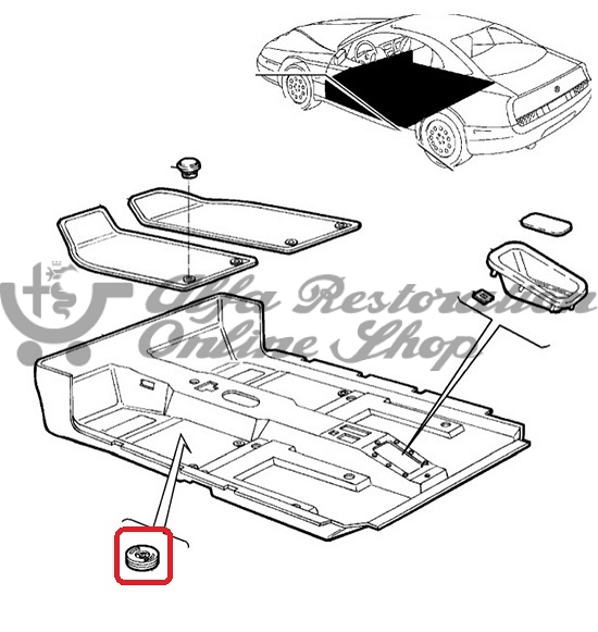Alfa GTV/Spider Floor Mat Clip Kit