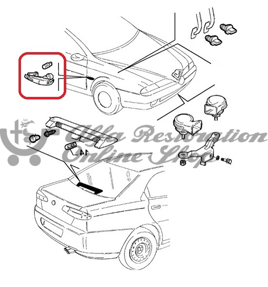 Alfa 166 Right Side Repeater (Wing Repeater)