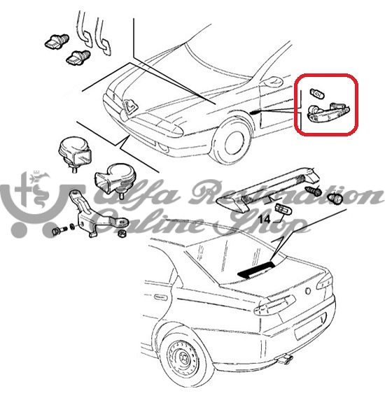 Alfa 166 Left Side Repeater (Wing Repeater)