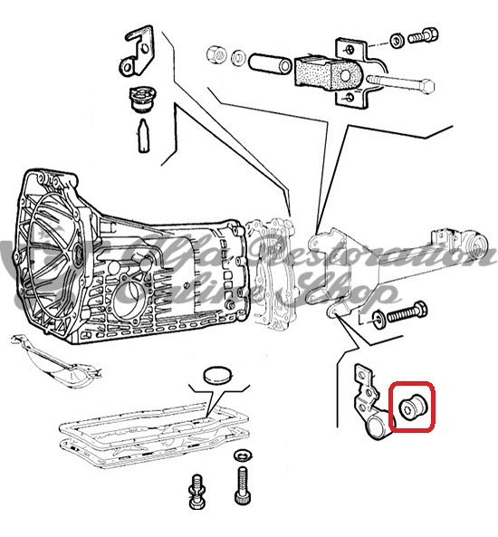 Alfa 145/146 Boxer Gearbox Rear Cover Lower Bracket Bush/Alfa 164 2.0/2.5 TD/3.0 V6 Gear Lever Selector Bush