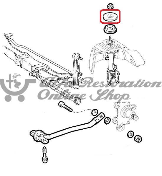 Alfa 156 Series 1 Rear Suspension Top Metal Plate (On Chassis)