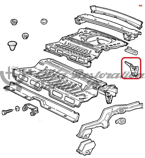 Alfa 33 905/907 Series Panhard Bar Mounting Bracket