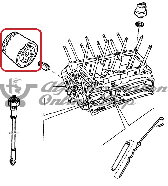 Alfa 75/Milano/GTV6 2.5/3.0 V6 Engine Oil Filter (Bosch)