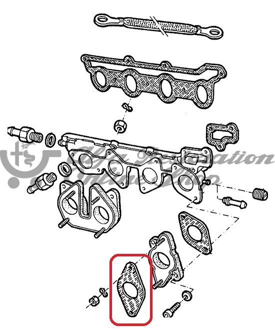 Alfa Romeo Nord Engines Carb Mounts Upper Gasket Set