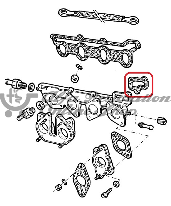 Alfa Romeo Nord Engines Carb Intake Manifold/Thermostat Gasket