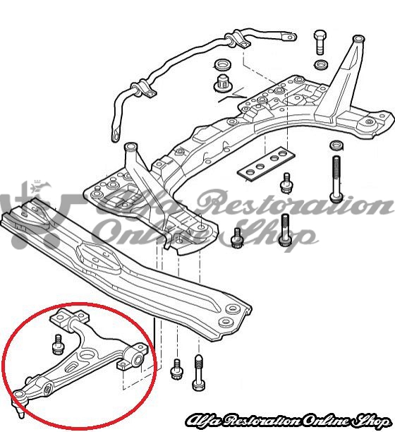 Alfa 147/156/Alfa GT Front Suspension Lower Right Wishbone