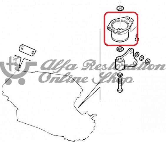 Alfa 145/146/147/155/156/GT/GTV/Spider 916 Series Front Left Engine Mount (Gearbox Side)