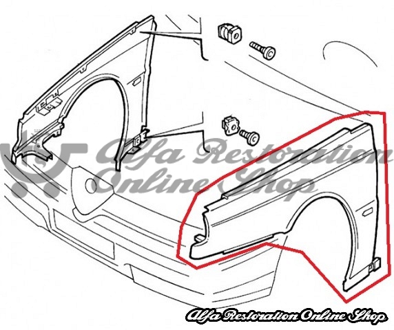 Alfa 155 Front Left Wing