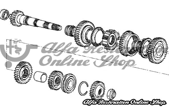 Alfa Romeo Gearbox Secondary Shaft Roller Bearing