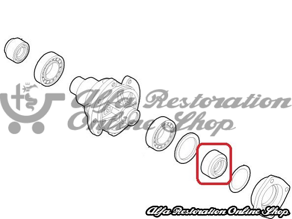 Alfa Romeo/Fiat/Lancia Left Driveshaft Seal - 29.8X52X10/13.50