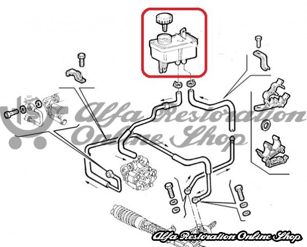 Fiat Punto (1993-2000)/Barchetta/Lancia Y (1995-2000) Power Assisted Steering Fluid Tank