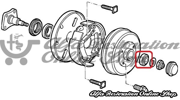 Alfa 33 905/907 Series Rear Wheel Outer Bearing
