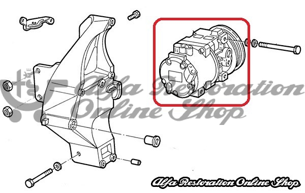 Fiat 500/Punto/Panda/Stilo,Lancia Ypsilon/Musa Air Conditioning Compressor