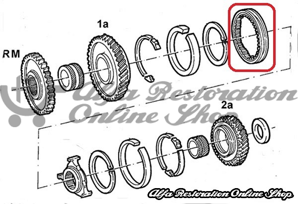 Alfa 33/Alfasud/Sprint/145/146 Gearbox Speed/Gear Sleeve