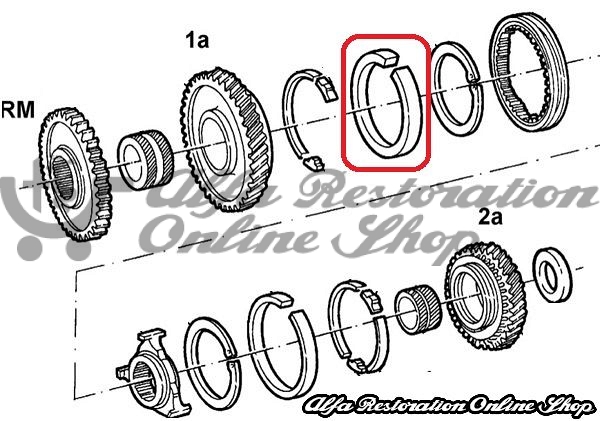 Alfa 33 905/907 Series Synchronizer Ring