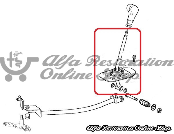 Alfa GTV/Spider 916 Series 4 Cylinder Gear Lever Assembly