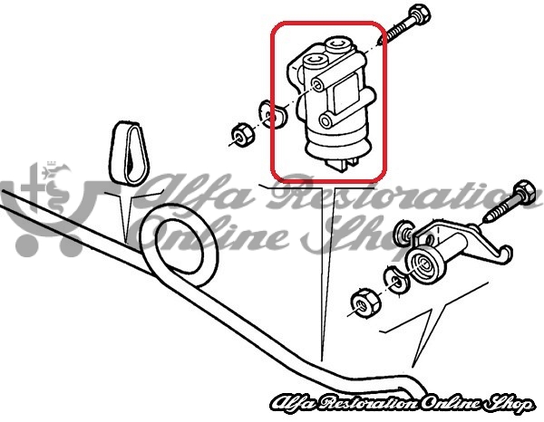 Alfa 33/Sprint Rear Brakes Bias Valve/Regulator (1988-1994 Models)