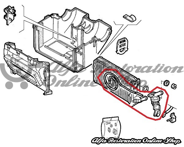 Alfa 75/Milano/90/SZ/RZ Air Conditioning/Heater Valve
