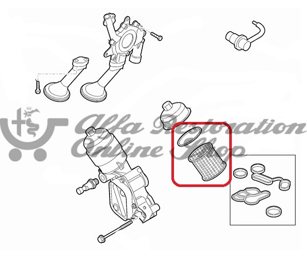 Alfa MiTo/Fiat 500/Panda/Nuova Punto Oil Filter (875 cc engines)