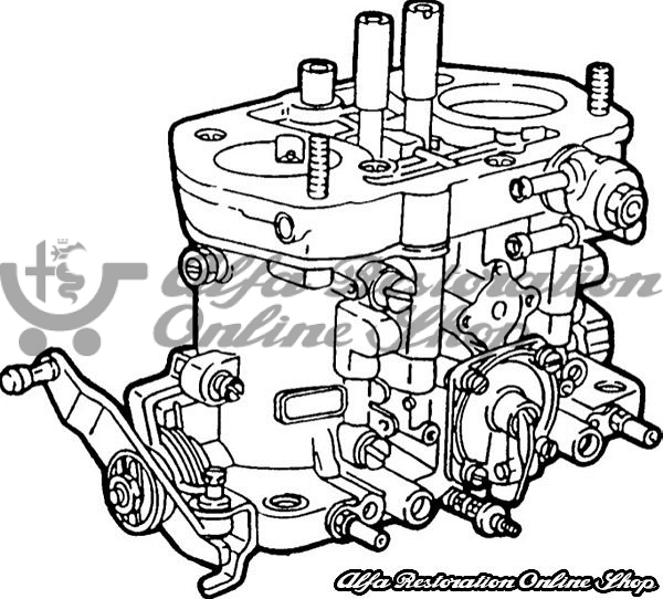 Alfa 33 Dellorto DRLA36 Right Side Carburetor