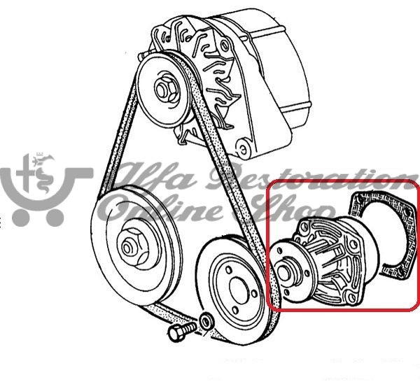 Alfa 33/Alfasud/Sprint/145/146 Coolant/Water Pump (GRAF)