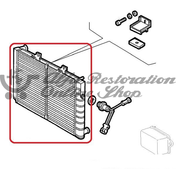 Alfa 164 3.0 12V V6/2.5 TD/2.0 4 Cylinder Engine Radiator