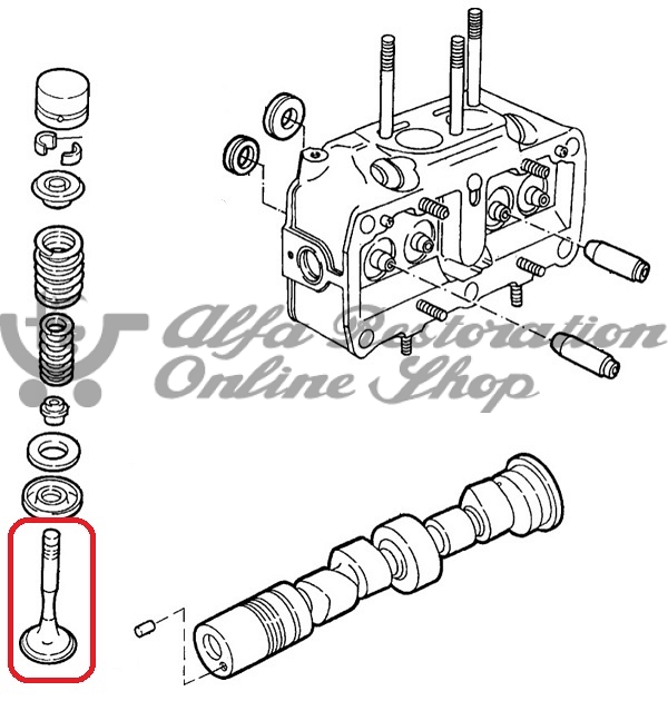 Alfa 33 907 Series/Alfa 145/146 8V IE Exhaust Valve (Autoventil)