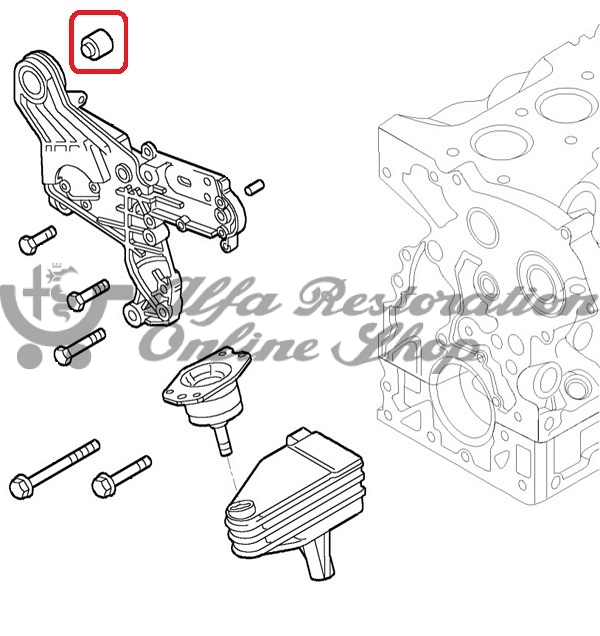 Alfa 145/146/155/156/147/166/GT/GTV/Spider Upper Engine Mount Bush (Bush on Engine)