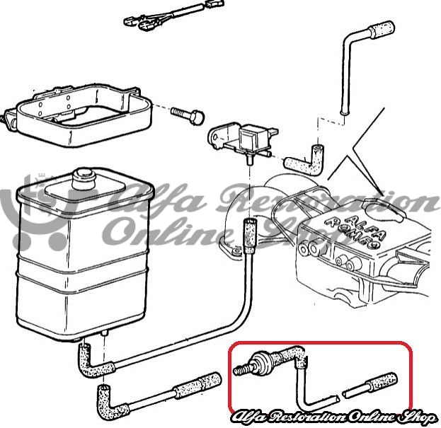 Alfa 33 8V IE & 16V Carbon Canister Valve