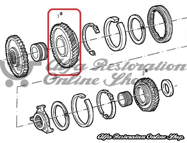 Alfa 33/Alfasud/Sprint Gearbox Speed/Gear (1st gear/45 teeth)