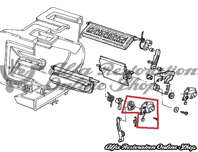 Alfa 155 Climate Control Stepper Motor (Air Vents Direction)